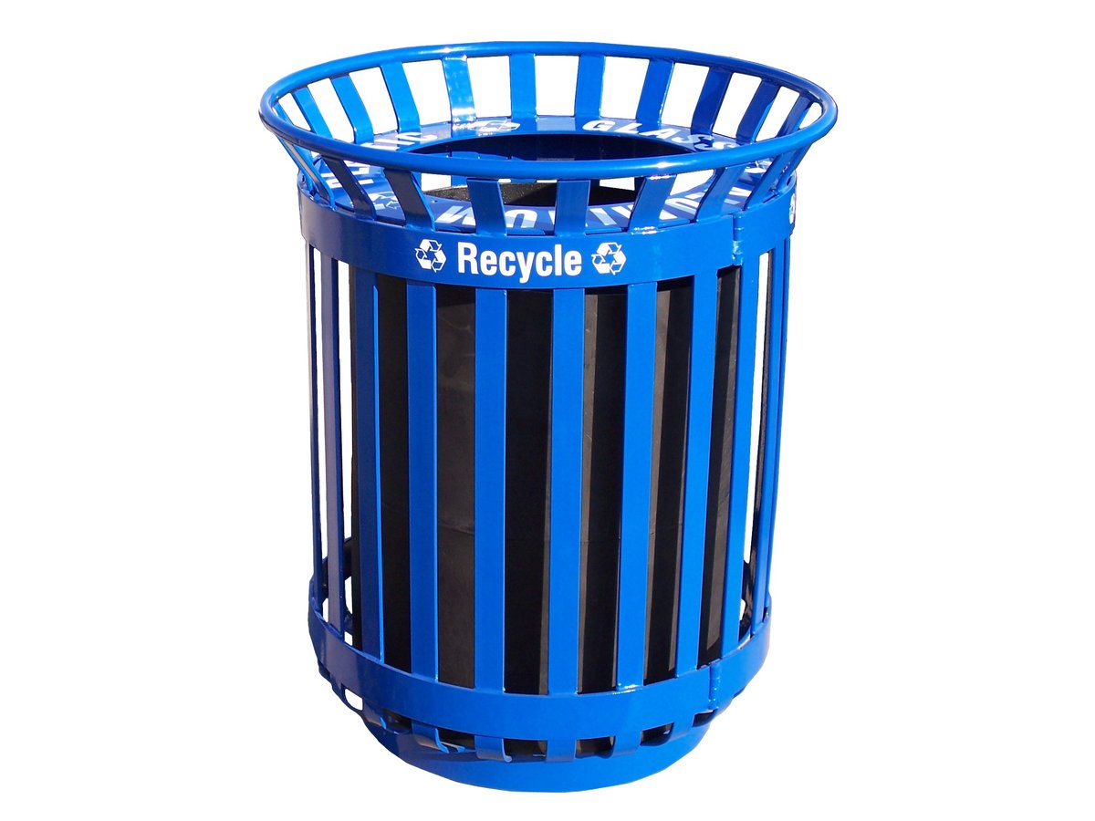 Square Iron Valley Recycling Container